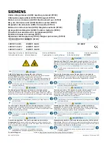 Siemens 3VW9011-0AE0 Operating Instructions Manual preview