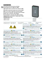 Предварительный просмотр 1 страницы Siemens 3VW9011-0AT40 Operating Instructions Manual