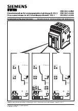 Предварительный просмотр 1 страницы Siemens 3WX3641-0JB00 Operating Instructions Manual