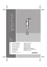 Preview for 1 page of Siemens 4242003565452 Operating Instructions Manual