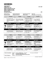 Preview for 1 page of Siemens 4EU Operating Instructions