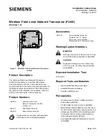 Siemens 563-004 Installation Instructions preview