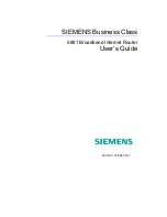 Preview for 1 page of Siemens 5881 User Manual