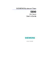 Preview for 1 page of Siemens 5890 User Manual