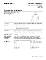 Preview for 1 page of Siemens 599-02000 Technical Instructions