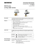 Siemens 599-10300 Technical Instructions preview