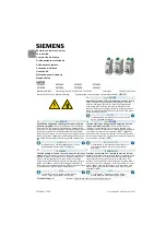 Preview for 1 page of Siemens 5ST3053 Manual