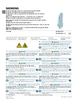 Предварительный просмотр 1 страницы Siemens 5ST3062 Operating Instructions