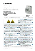 Siemens 5SV8001-6KK Operating Instructions Manual preview