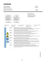 Preview for 1 page of Siemens 5TC1585 Operating Instructions Manual