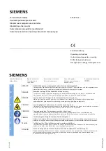 Preview for 1 page of Siemens 5TC9774-4 Series Operating Instructions