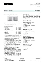 Siemens 5WG1 221-2EB Series Technical Product Information предпросмотр