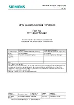 Preview for 1 page of Siemens 667/HB/47750/000 General Handbook