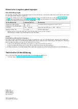 Preview for 8 page of Siemens 6AV2145-6GB06-0AA0 Product Information