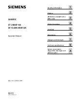 Siemens 6DL1131-6TH00-0PH1 Equipment Manual preview