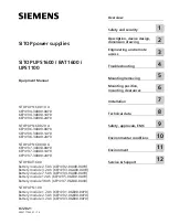 Preview for 1 page of Siemens 6EP4131-0GB00-0AY0 Equipment Manual