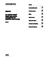 Preview for 2 page of Siemens 6ES7521-1BL00-0AA0 Manual