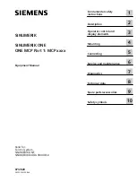 Предварительный просмотр 1 страницы Siemens 6FC5303-0AP0 Series Equipment Manual