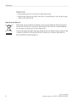 Preview for 8 page of Siemens 6GT2700-5DA03 Operating Instructions Manual