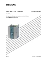 Siemens 6RA7013-6DV62 Operating Instructions Manual preview