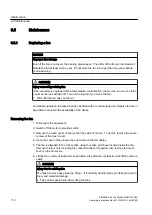 Preview for 110 page of Siemens 6SL38503UM114PA0Z Operating Instructions & Installation Instructions