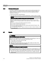 Preview for 116 page of Siemens 6SL38503UM114PA0Z Operating Instructions & Installation Instructions