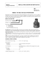 Preview for 1 page of Siemens 73N Installation And Service Instructions Manual