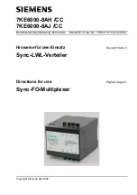 Preview for 1 page of Siemens 7KE6000-8AH /CC Operating Instructions Manual