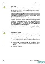 Preview for 6 page of Siemens 7KE6000-8AK/CC Directions For Use Manual