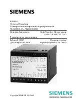 Siemens 7KG6000-8AA Operating Instructions Manual preview