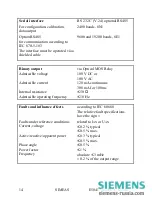 Preview for 14 page of Siemens 7KG6000-8AA Operating Instructions Manual