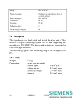 Preview for 18 page of Siemens 7KG6000-8AA Operating Instructions Manual