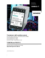 Preview for 1 page of Siemens 7KG6106 Operating Instructions Manual