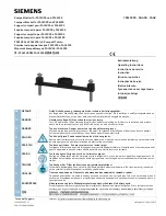 Предварительный просмотр 1 страницы Siemens 7KM9900 - 0GA00 - 0AA0 Operating Instructions