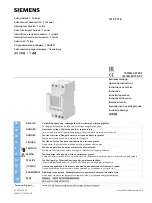 Preview for 1 page of Siemens 7LF4 531-0 Operating Instructions Manual