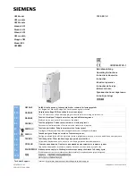 Siemens 7LF4 941-4 Operating Instructions preview