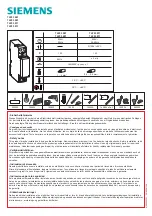 Preview for 1 page of Siemens 7LF5 3001 Quick Start Manual