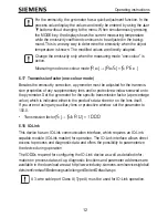 Preview for 18 page of Siemens 7MC3052-1AB63 Operating Instructions Manual