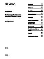 Preview for 1 page of Siemens 7ME652 Operating Instructions Manual