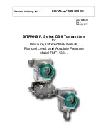 Предварительный просмотр 1 страницы Siemens 7MF4033 series Installation Manual