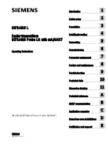 Preview for 1 page of Siemens 7ML5430 Operating Instructions Manual