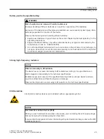 Предварительный просмотр 25 страницы Siemens 7MP2200-1AD10-2AA0 Operating Instructions Manual