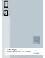 Preview for 1 page of Siemens 7SR45 Argus User Manual