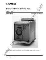 Siemens 7UT51 Instruction Manual preview