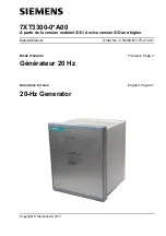 Preview for 1 page of Siemens 7XT3300-0 A00 Series Directions For Use Manual