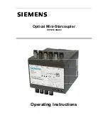 Siemens 7XV5450 0BA00 Operating Instructions Manual preview