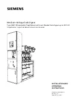 Siemens 8DA10 Installation And Operating Instructions Manual preview