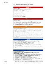 Preview for 116 page of Siemens 8DA10 Installation And Operating Instructions Manual