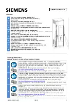 Preview for 1 page of Siemens 8EM5000-0AA00-0AA0 Instructions For Assembly, Installation, Use And Maintenance