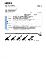 Предварительный просмотр 1 страницы Siemens 8MF100 - 2V Series Operating Instructions Manual